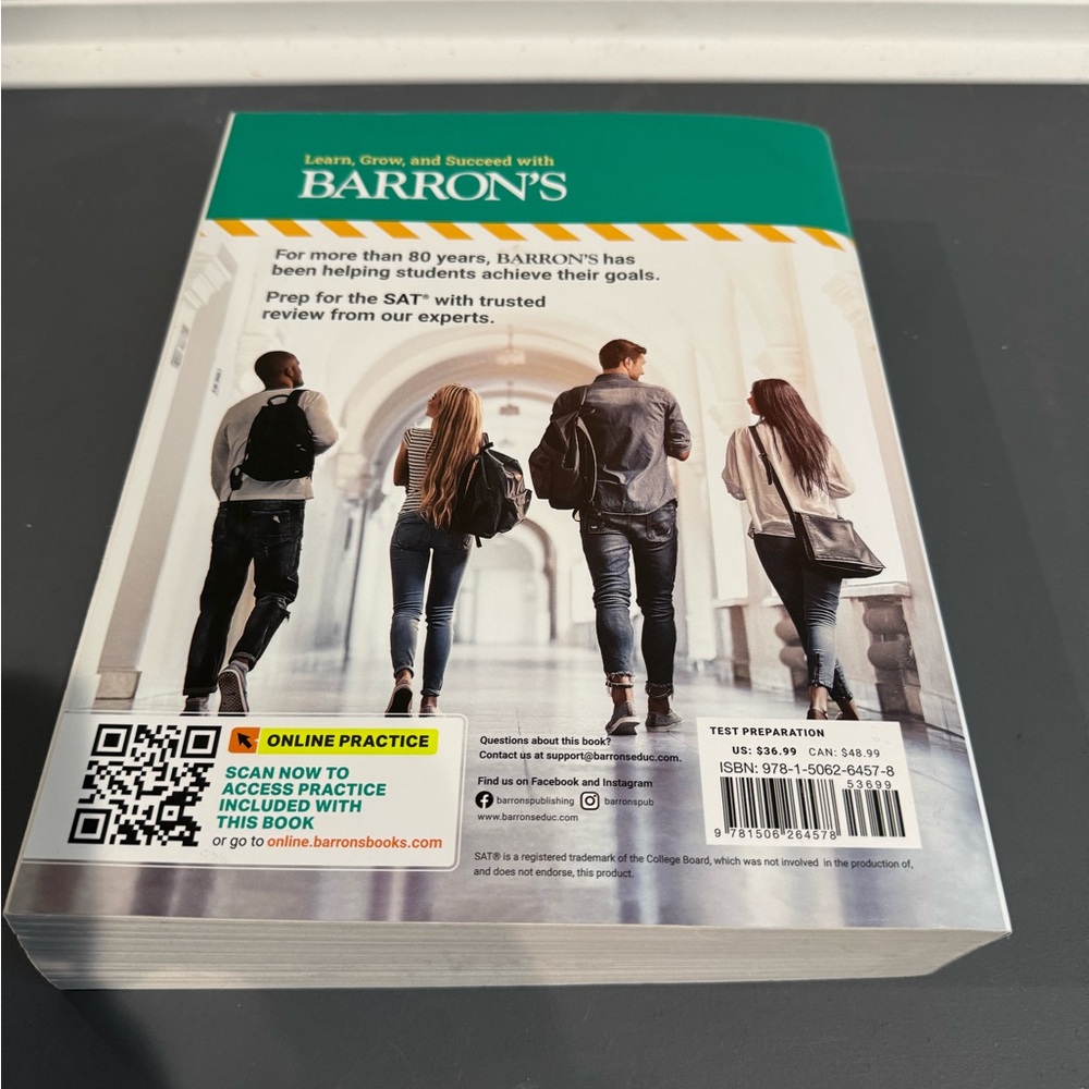 Barron's SAT Study Guide Premium 2023 - Picture 3 of 3